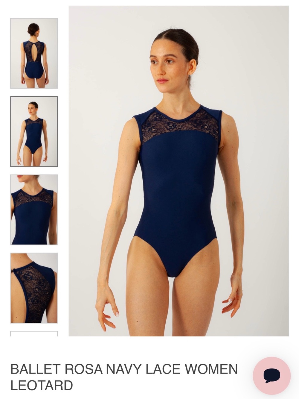 Ballet Rosa Navy Lace Leotard